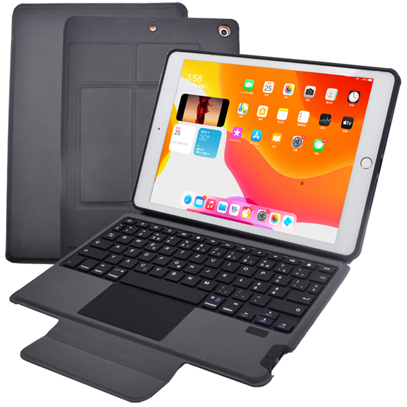 iPad Wireless Bluetooth Keyboard Case, Smart Magnetic Detachable Kickstand case  with Pencil Holder, Auto Sleep Wake Up
